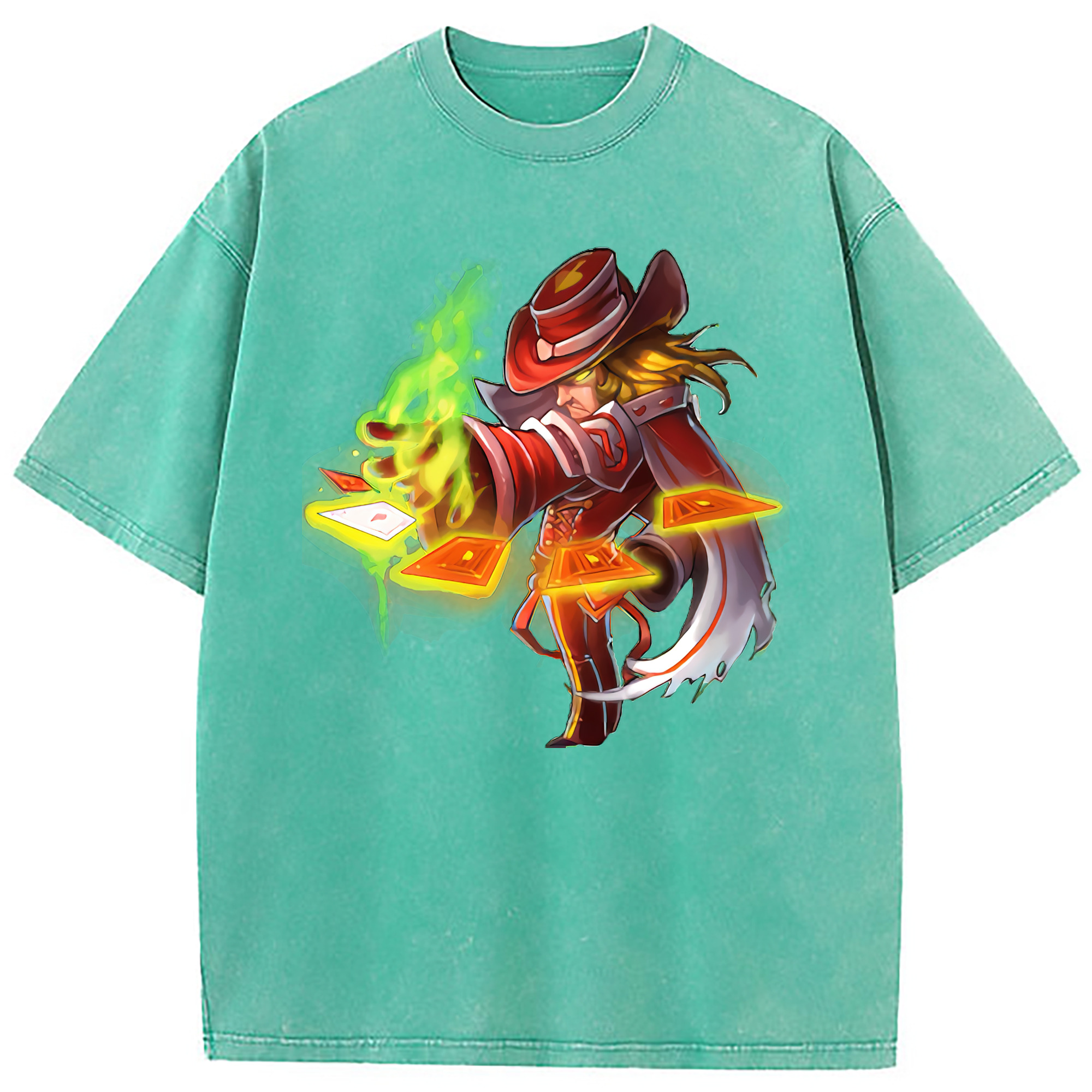 （画像用） リーグ・オブ・レジェンド League of Legends LOL 綿100% ヴィンテージ風 半袖Tシャツ（フロントプリント）